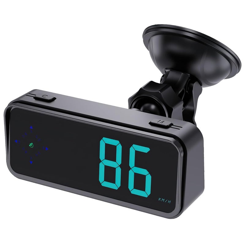 GUGUMO GPS Digital Speedometer for Car MPH, Universal HUD Speed Meter with LED Large Font, Plug Play for Car Truck Motor SUV Golf Cart All Vehicles (Digital Speedometer with Bracket) - Image 1